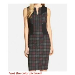 NYDJ fitted midi “Audrey” dress